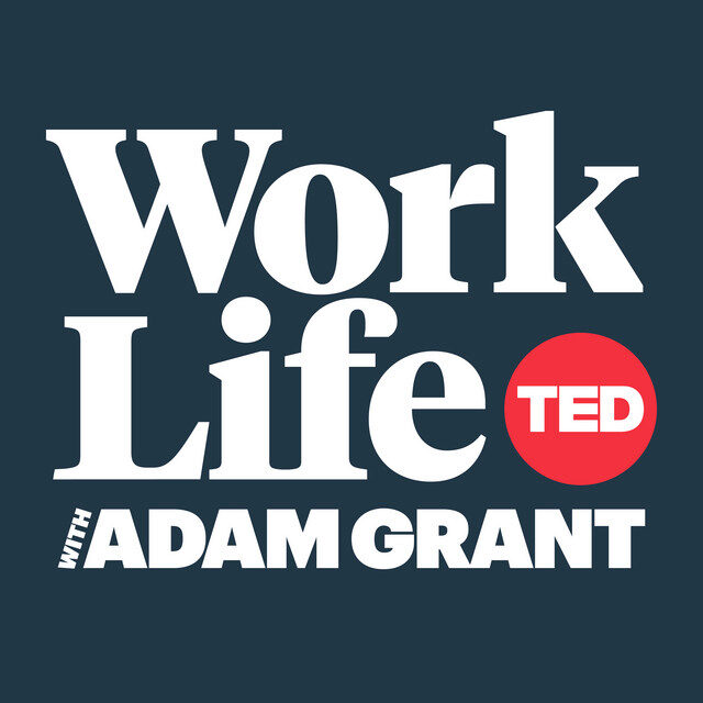 Logo for the podcast "Work Life with Adam Grant" featuring the TED brand mark in a red circle.